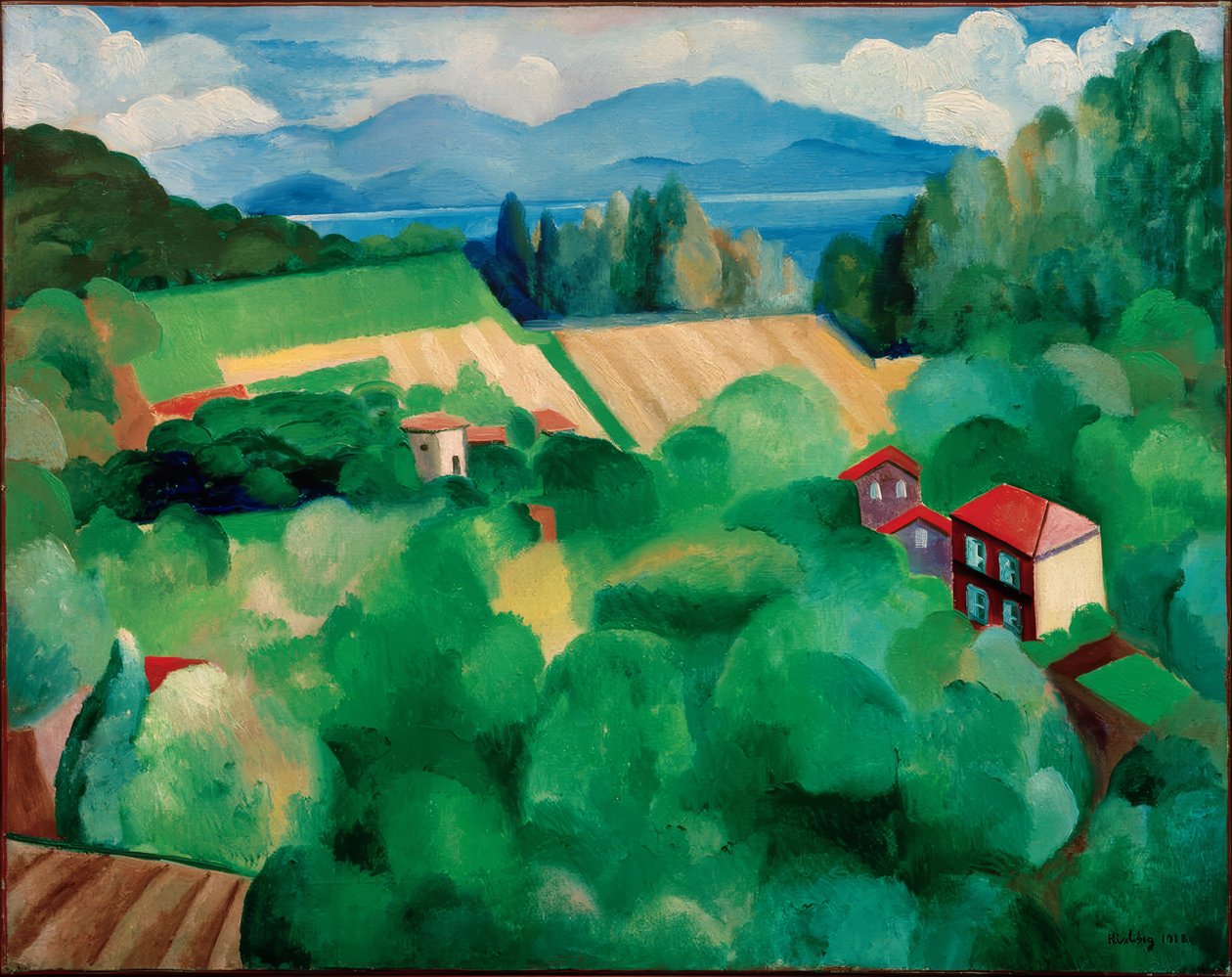 Landschaft von St. Tropez von Moise Kisling