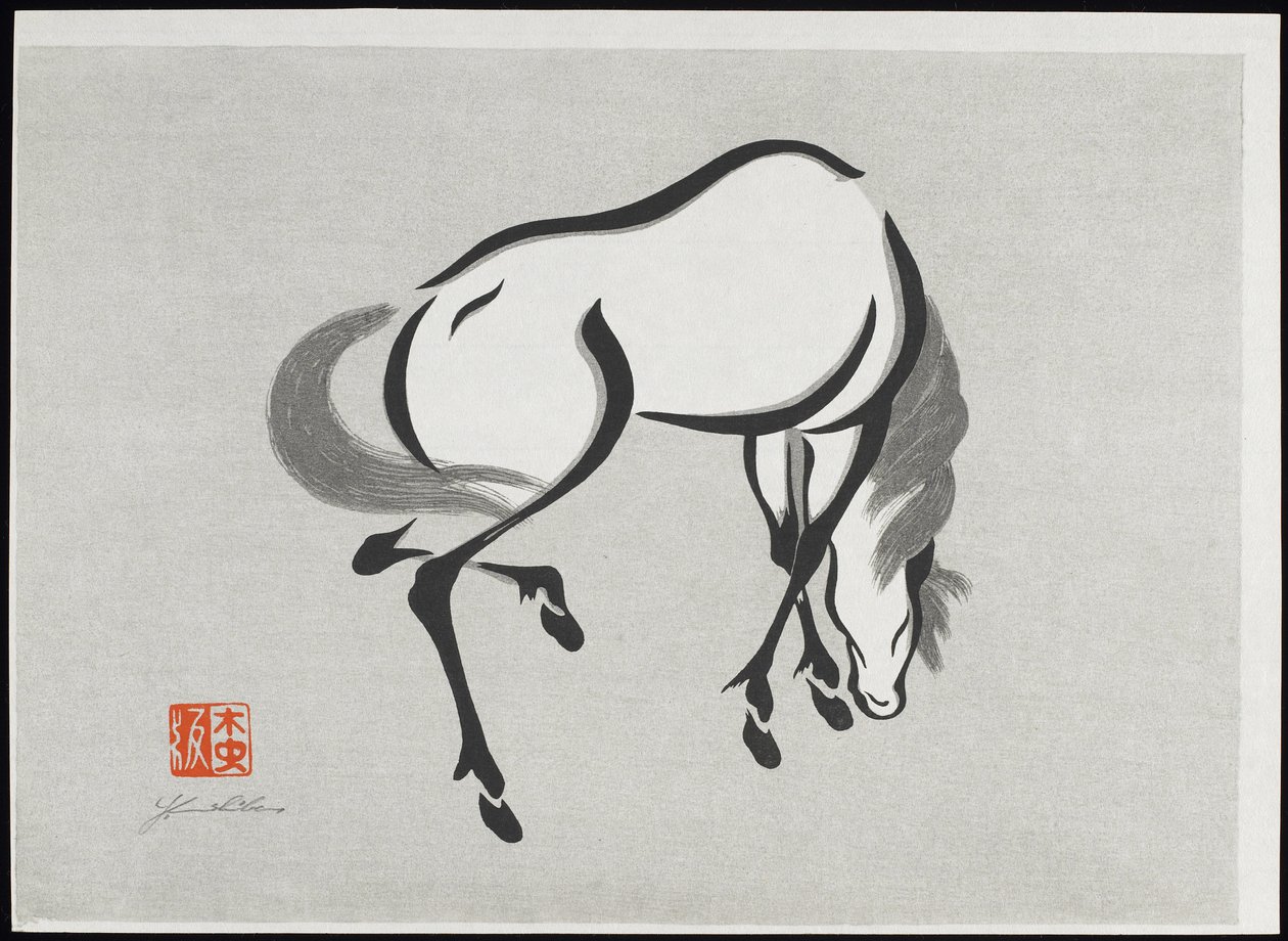Pferd (A) von Mokuch? Urushibara