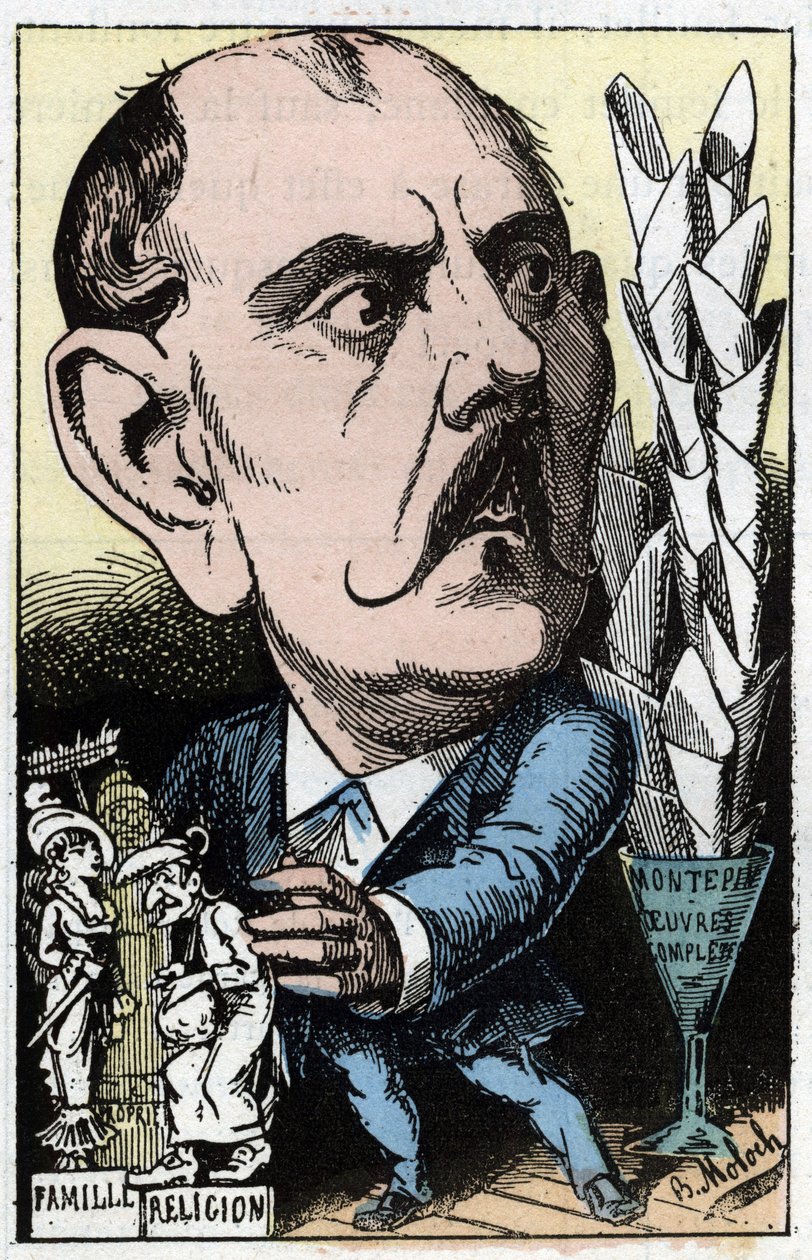 Porträt von Xavier de Montépin (Xavier Henri Aymon Perrin, Graf von Montépin) (1823-1902), französischer Schriftsteller von Moloch