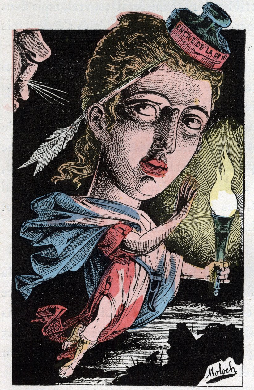 Allegorie der Presse im 19. Jahrhundert von Moloch