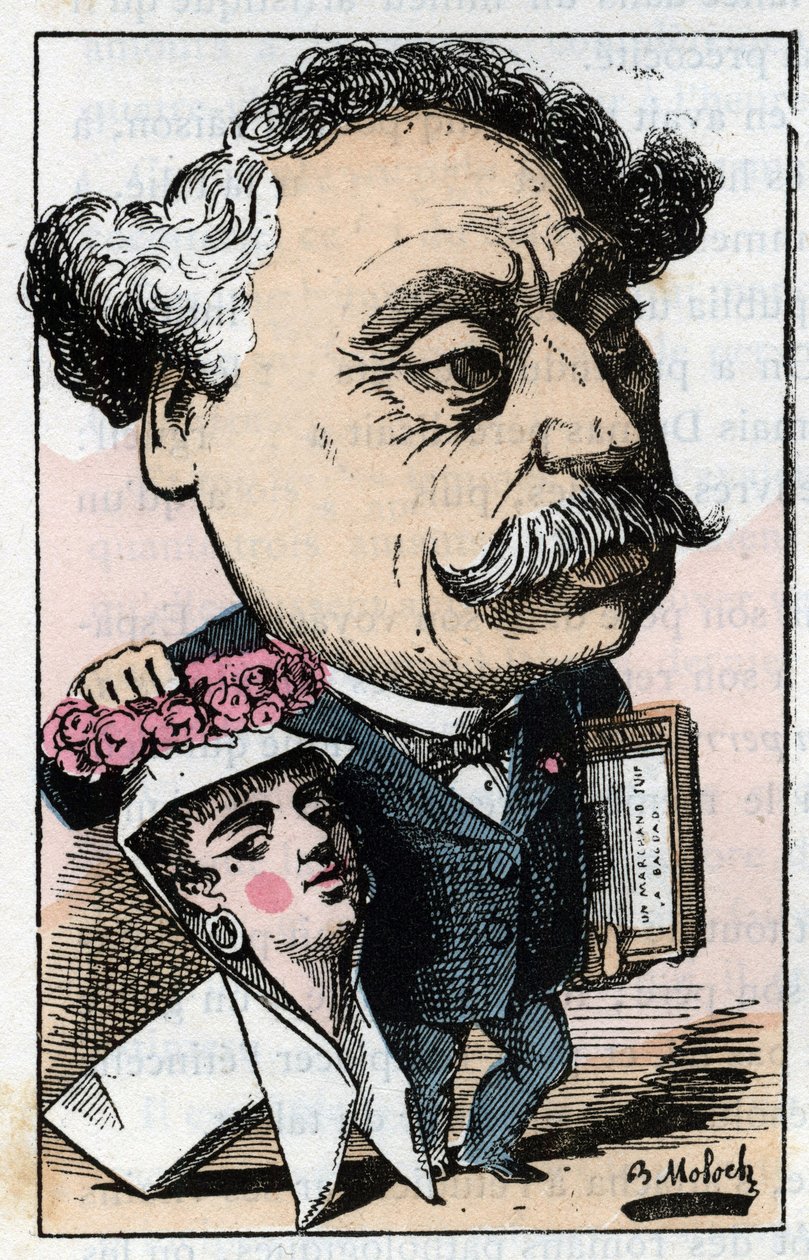 Porträt von Alexandre Dumas Jr. (1824-1895), französischer Schriftsteller von Moloch