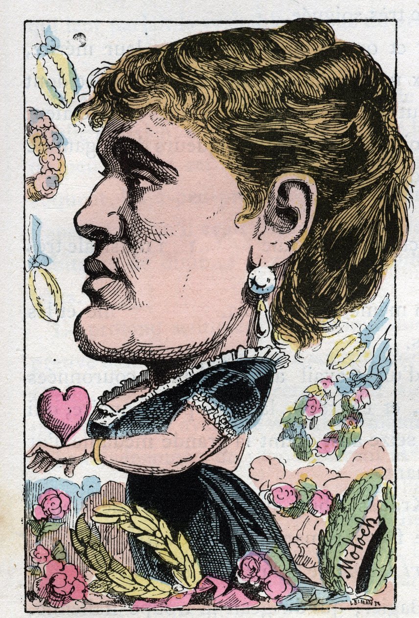 Porträt von Gabrielle Maria Krauss, österreichische Sängerin (1842-1906) von Moloch