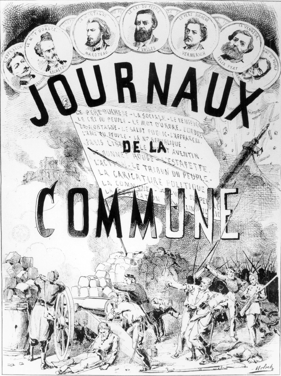Zeitungen der Kommune in Paris, 1870-71 von Moloch
