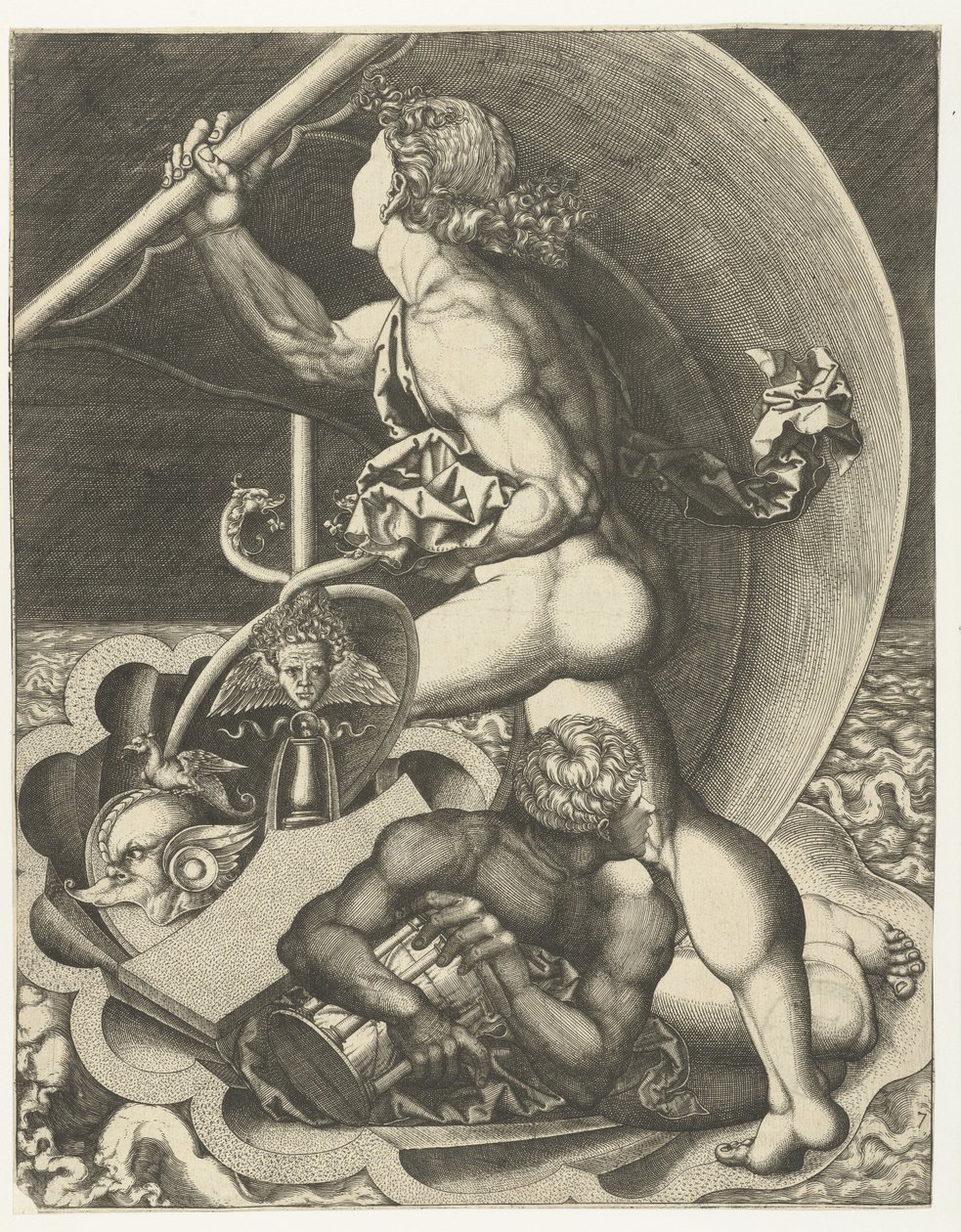 Allegorie der Zeit und des Glücks von Monogrammist AC