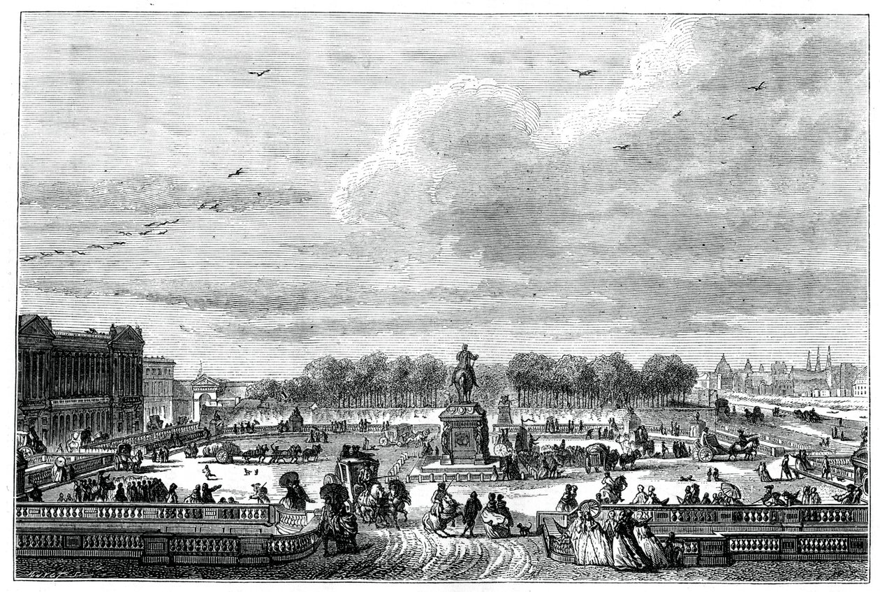 Die Gärten eines französischen Palastes von König Ludwig XV. von Moreau