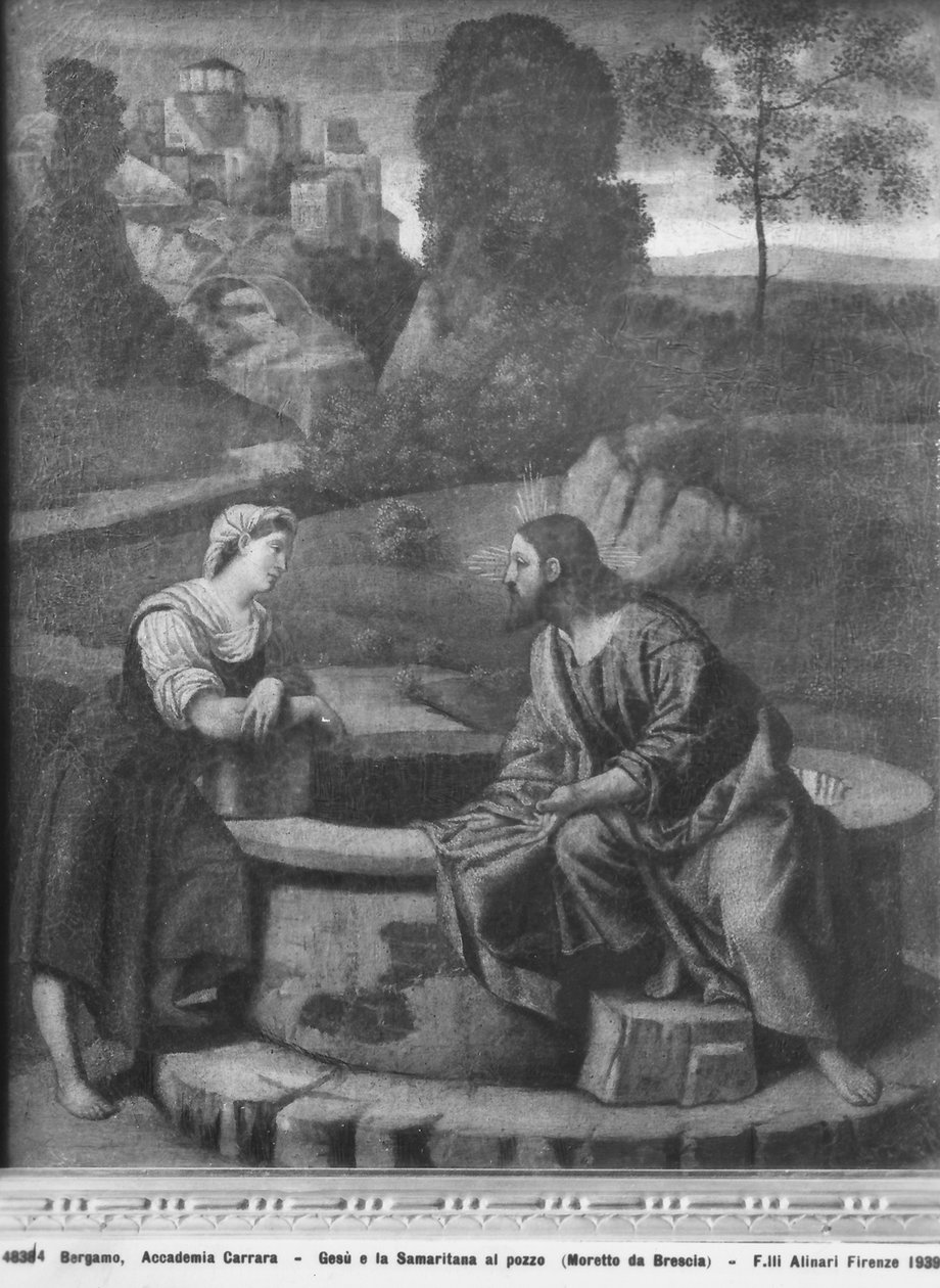 Christus und die Samariterin am Brunnen von Moretto da Brescia