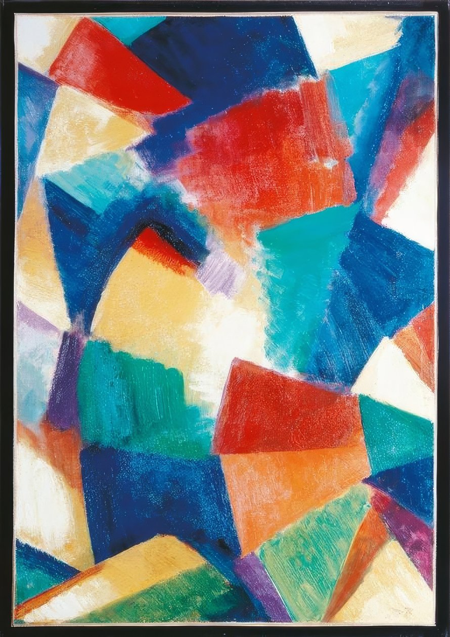 Synchromie in Blau-Violett. Studie von Morgan Russell