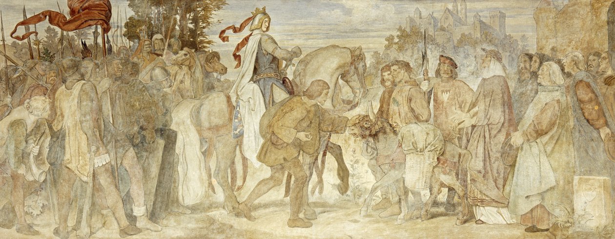 Ich suche meinen Esel, Wartburg, c.1854-55 von Moritz Ludwig von Schwind