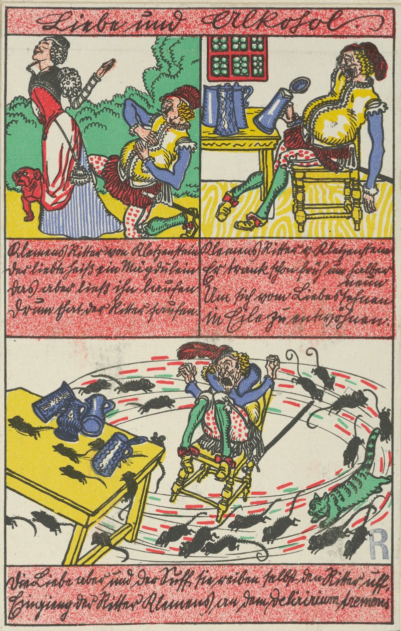 Liebe und Alkohol, 1911 von Moritz Jung