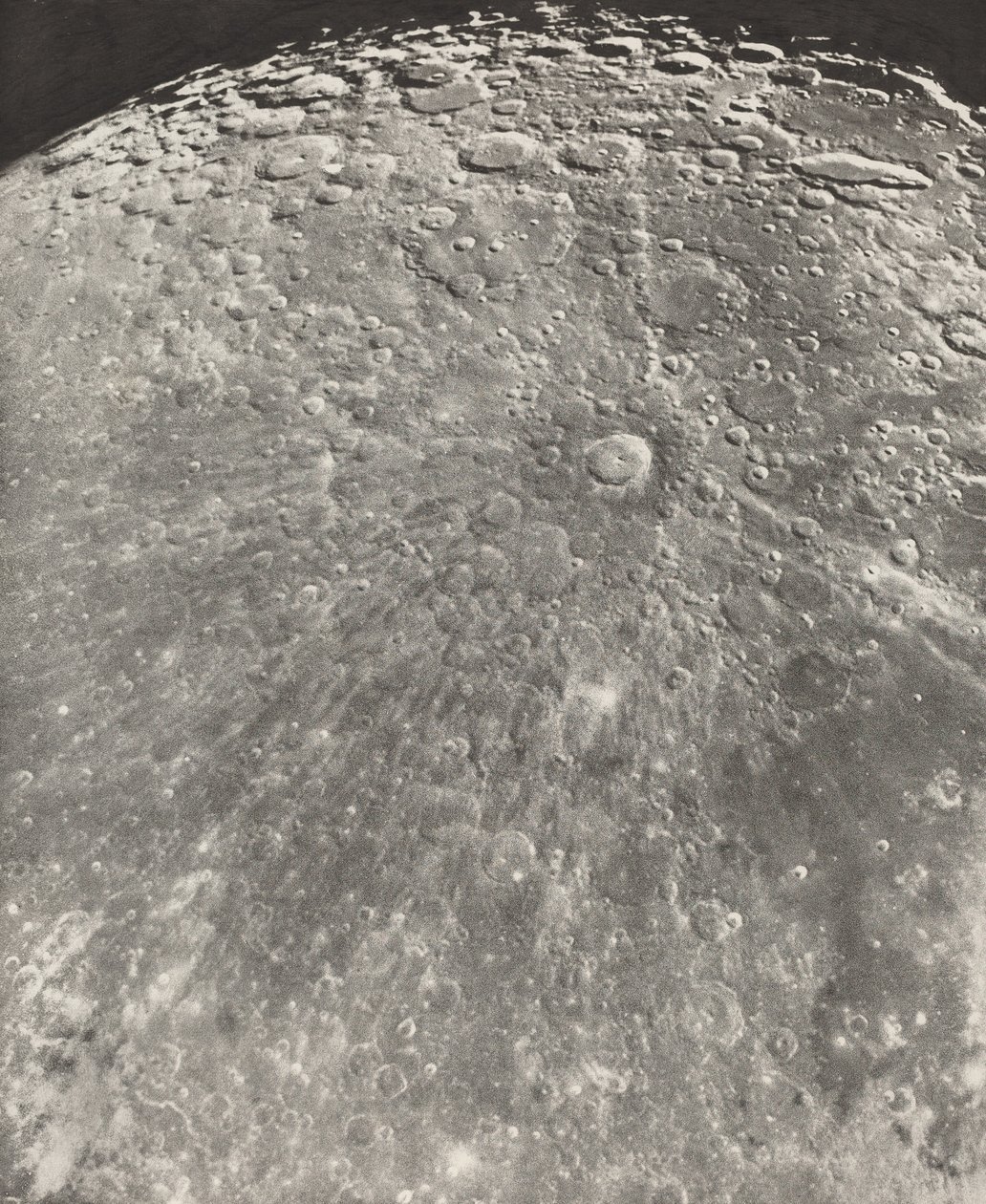 Lunarische Fotografie Strahlung von Tycho - Zunehmende Phase, 1899 von Moritz & Puiseux Pierre Henri (1855 1928) Loewy