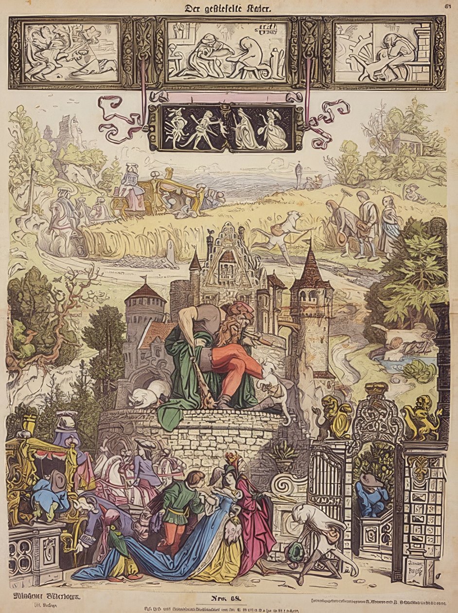 Der gestiefelte Kater (Münchner Bilderbogen Nr. 48) von Moritz Ludwig von Schwind