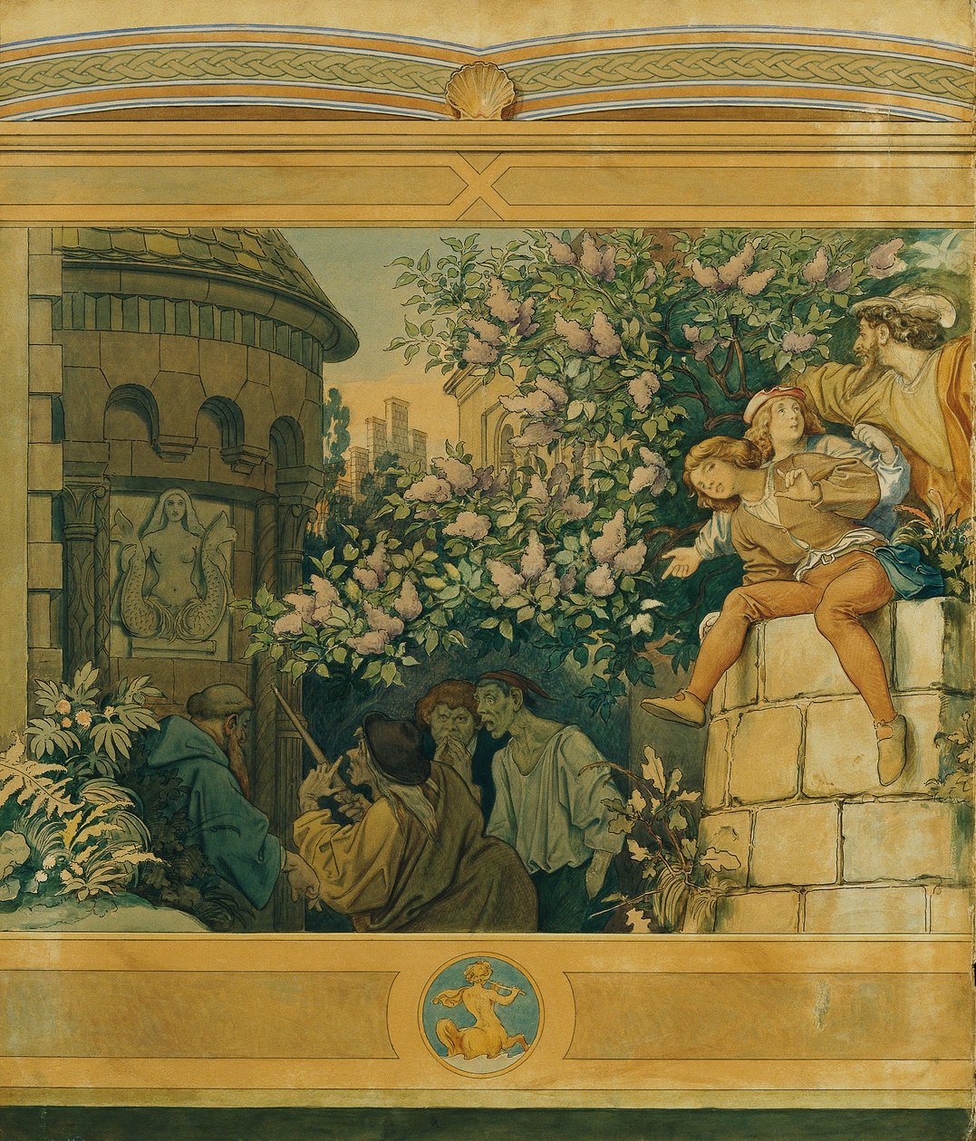 Die schöne Melusine: VI. Die bösen Zungen von Moritz Ludwig von Schwind