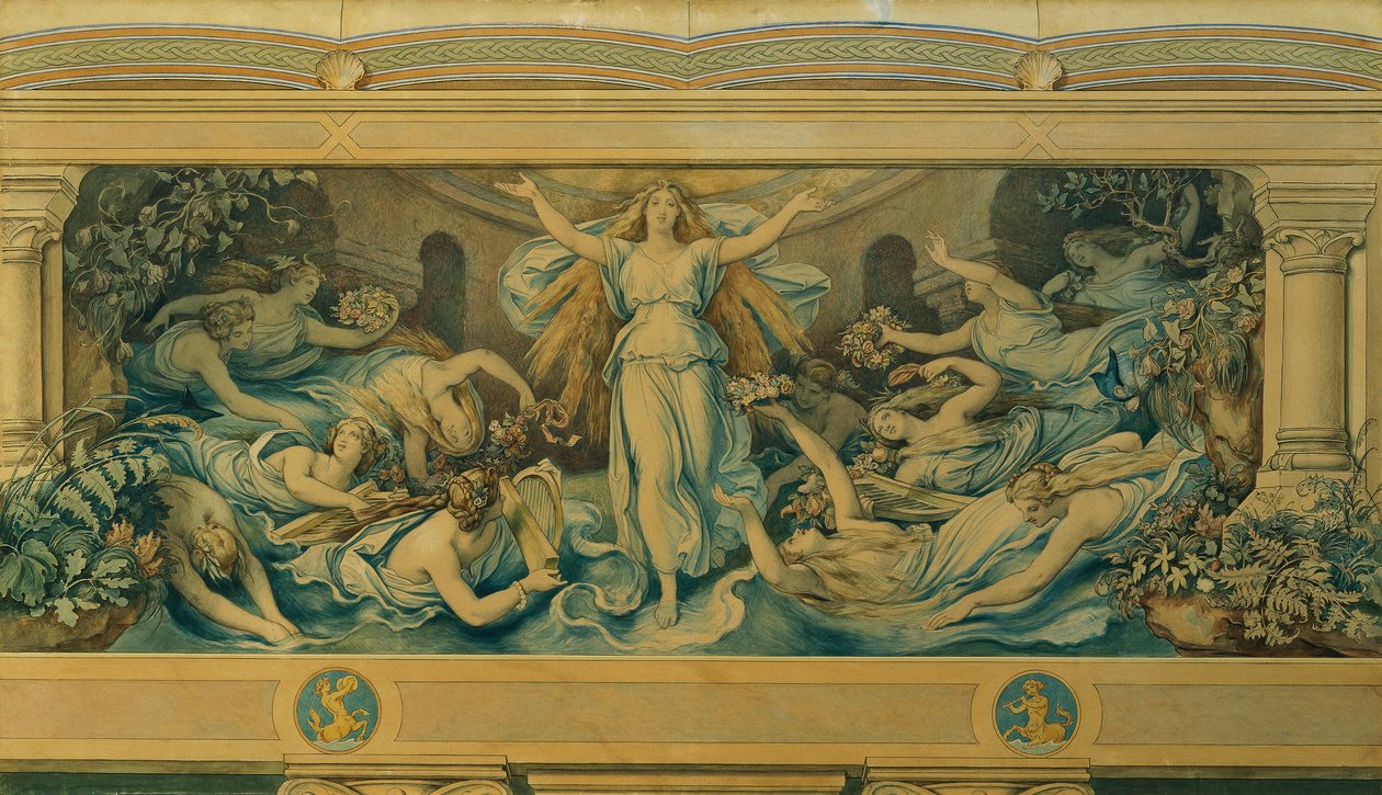 Die schöne Melusine: V. Das Heiligtum von Moritz Ludwig von Schwind