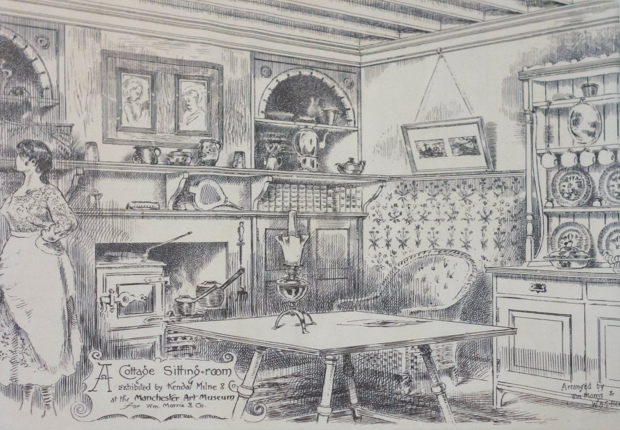 Entwurf für ein kleines Arbeiterhaus von Morris & Company