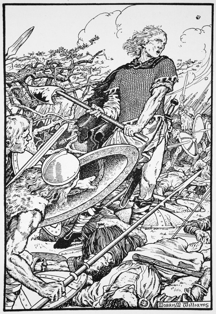 Alfred der Große in der Schlacht von Ashdown von Morris Meredith Williams