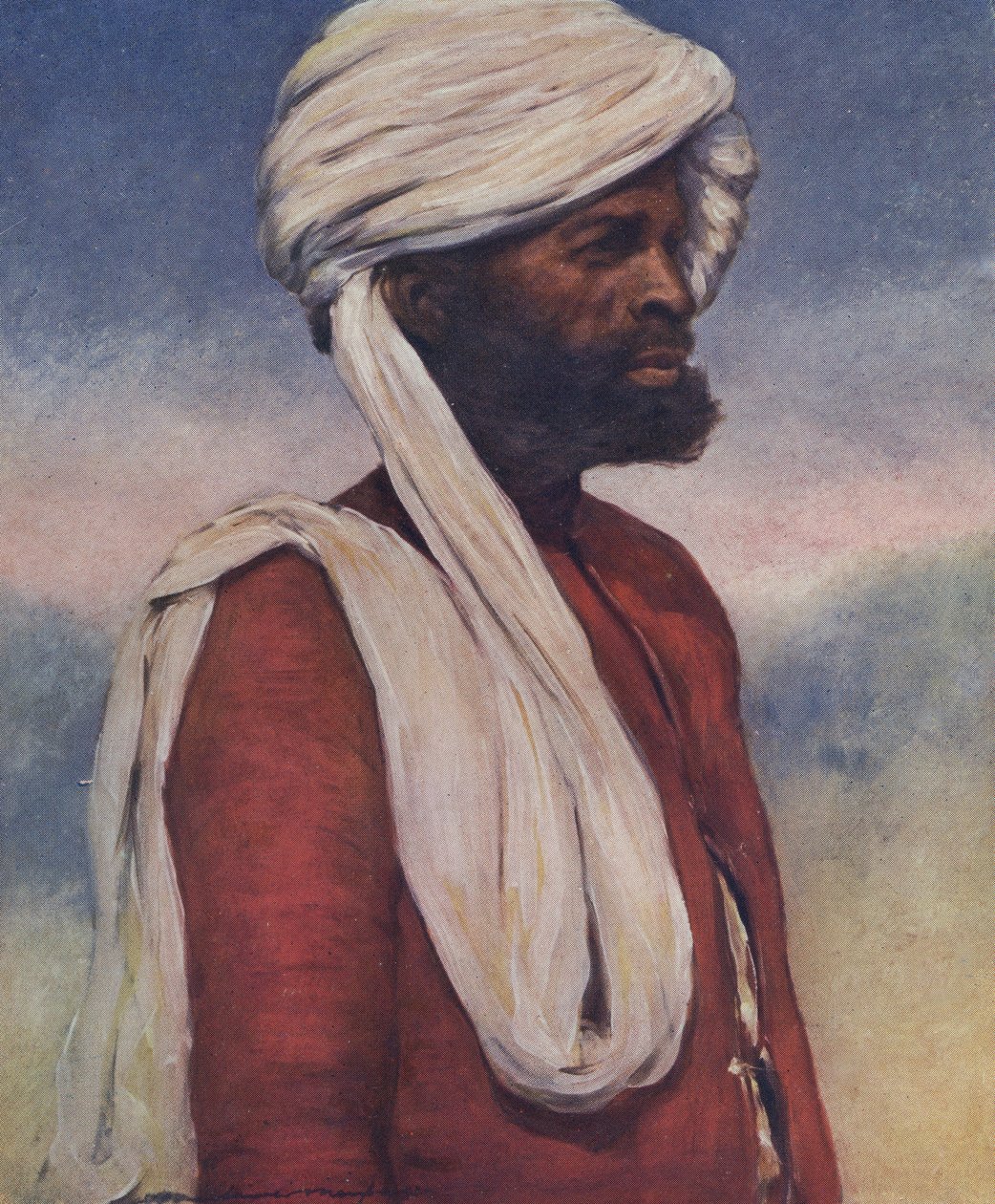 Indischer Soldat - frühes 20. Jahrhundert von Mortimer Ludington Menpes