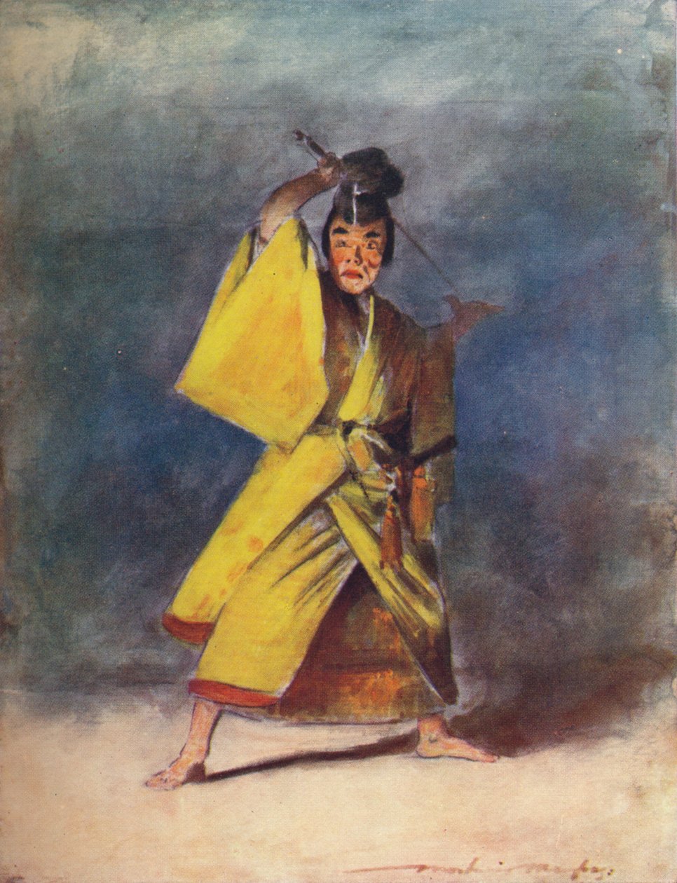 Ein Schauspieler, ca. 1887, 1901 von Mortimer L Menpes