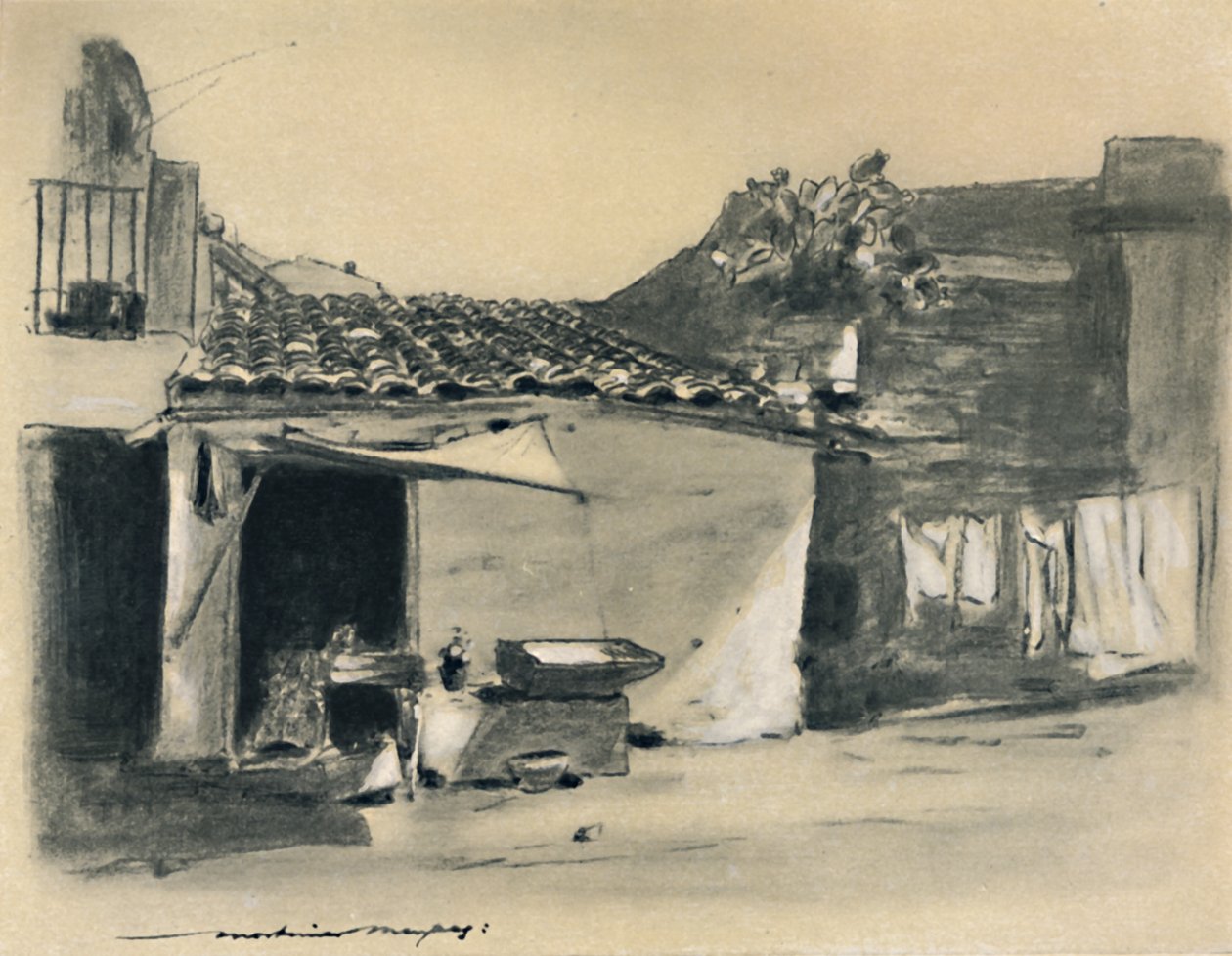Am Stadtrand von Palermo, 1903 von Mortimer L Menpes