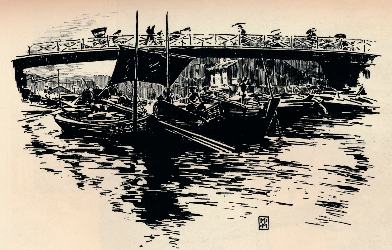 Osaka, Japan, ca. 1900 von Mortimer L Menpes
