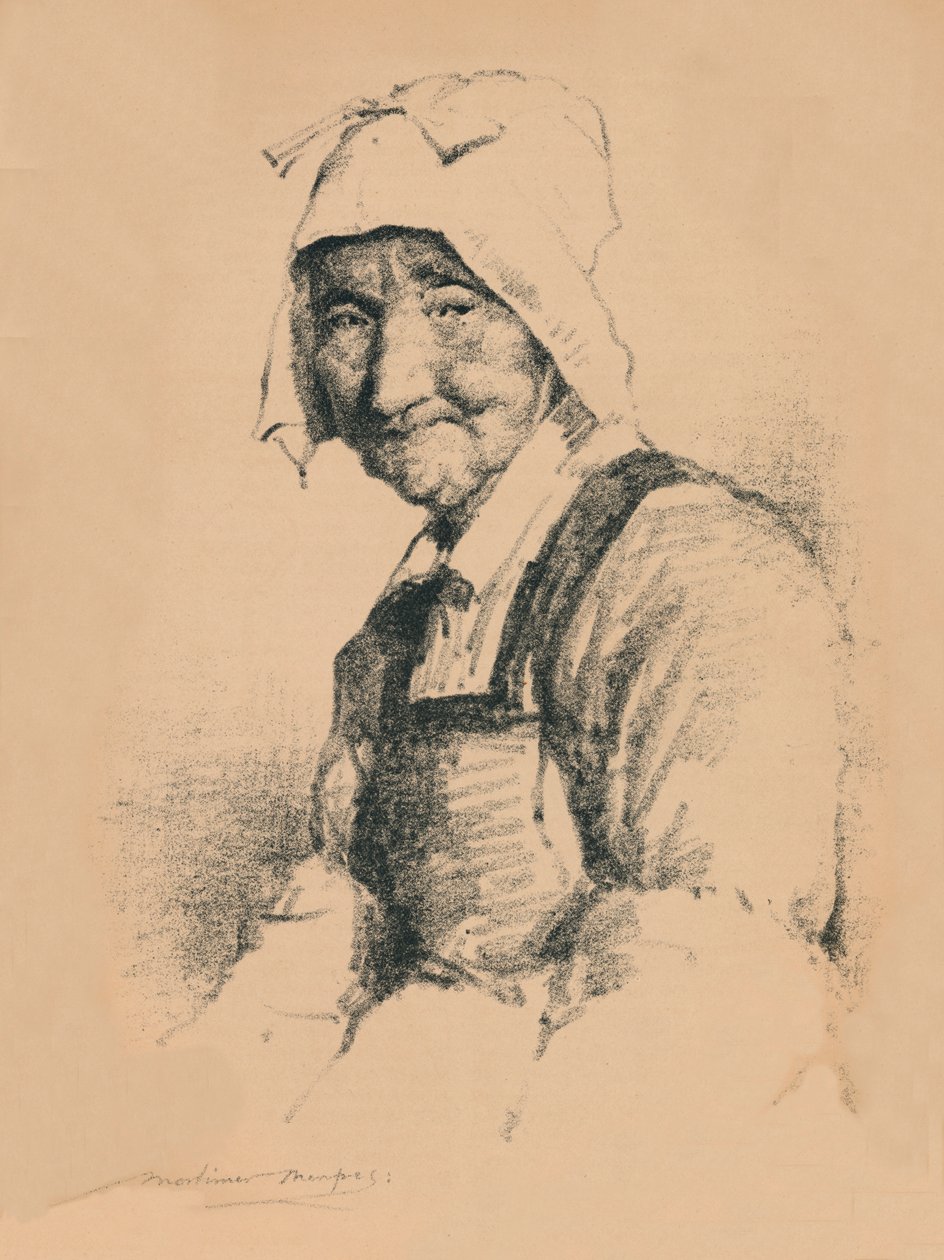 Porträt einer alten Frau, ca. 1890, 1894 von Mortimer L Menpes
