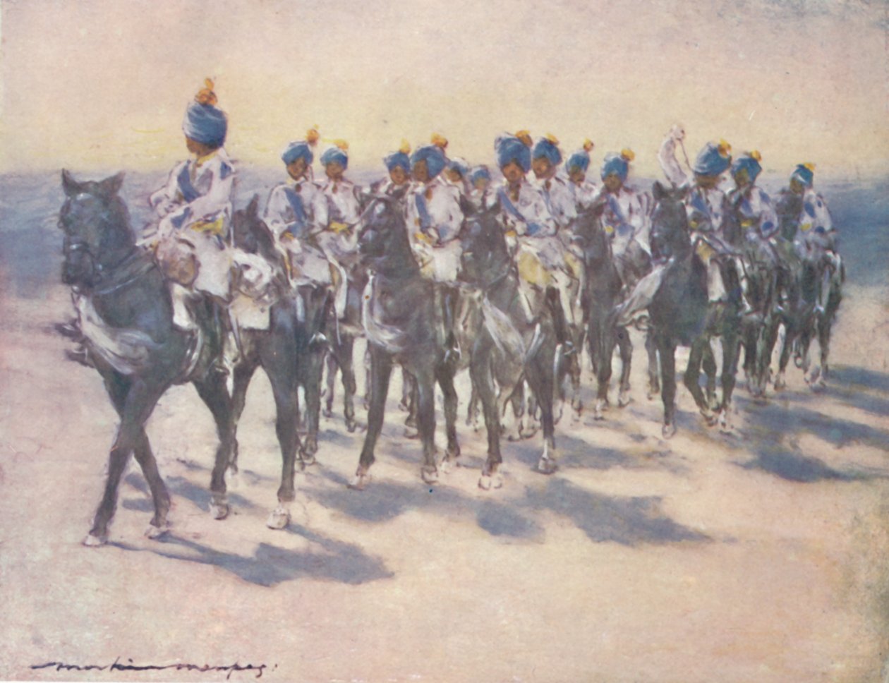 Das Kaiserliche Kadettenkorps beim Durbar, 1903 von Mortimer L Menpes