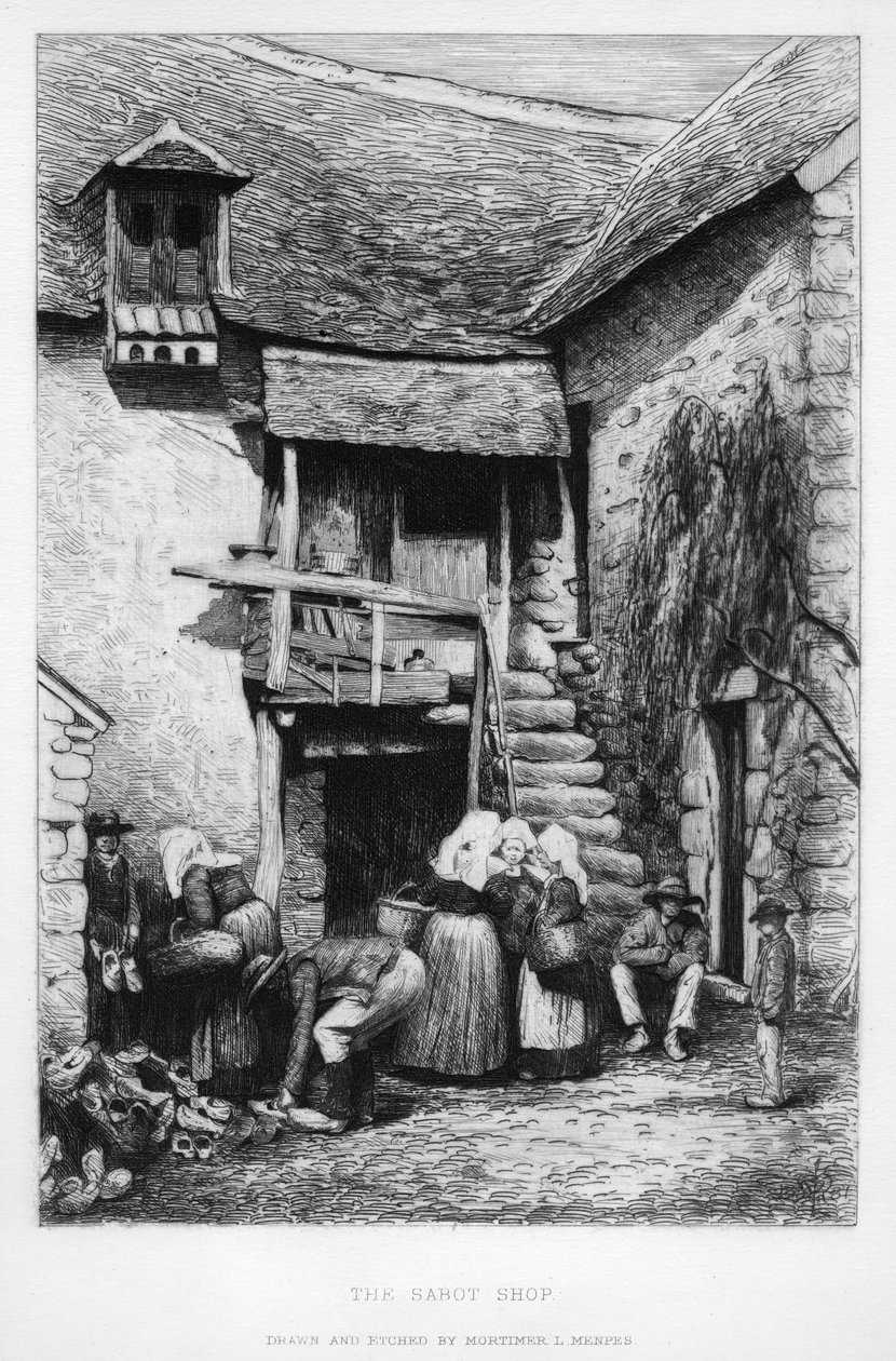 Der Holzschuhmacher, 19. Jahrhundert von Mortimer L Menpes