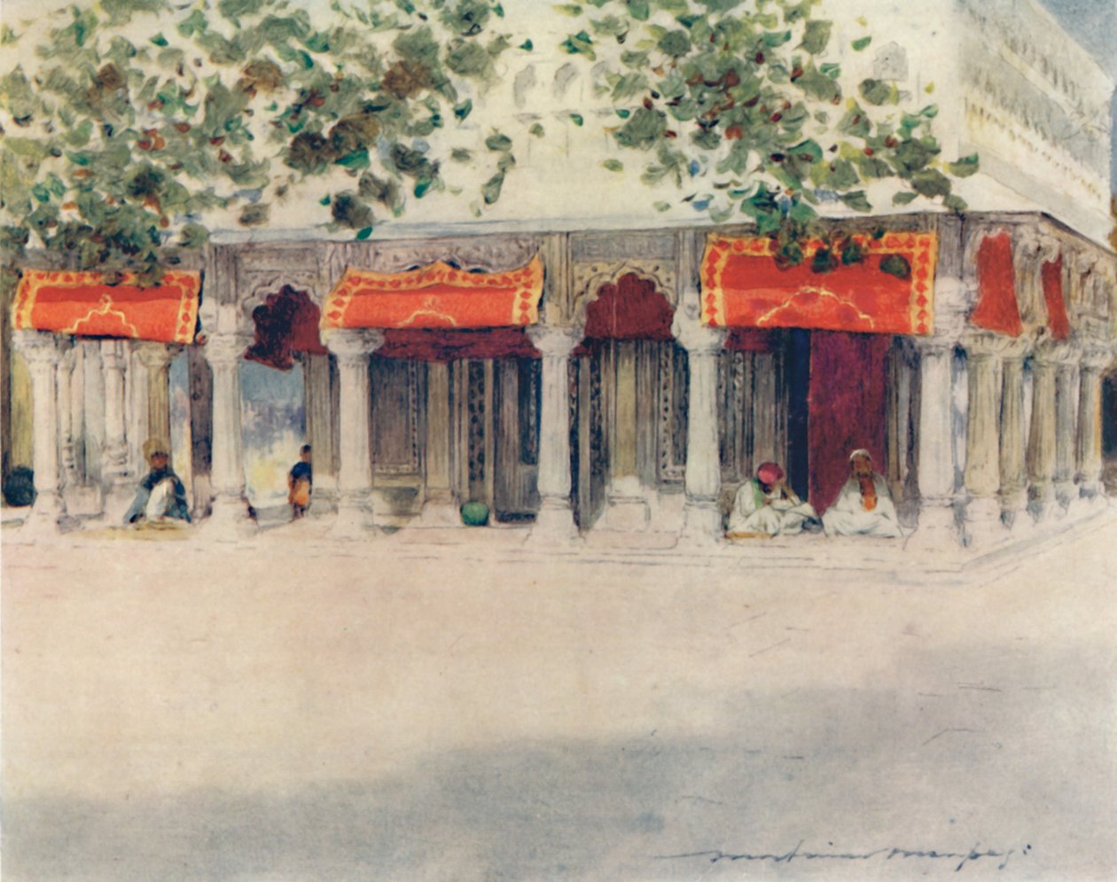 Ein Bara Durri in Delhi, 1905 von Mortimer Ludington Menpes