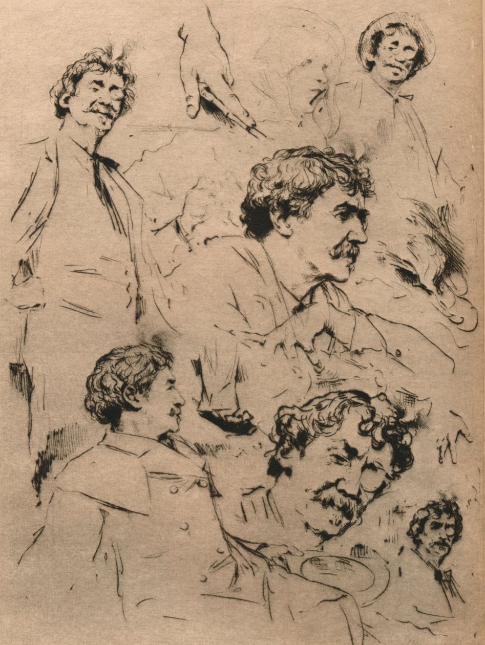 Studien von James McNeill Whistler, ca. 1886, 1903 von Mortimer Ludington Menpes