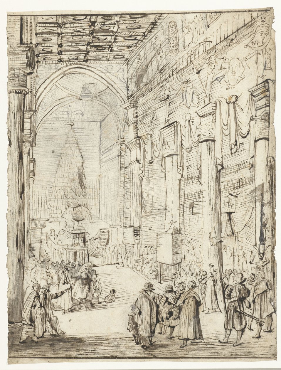 Katafalk von Kaiser Matthias von Österreich von Moses Ter Borch