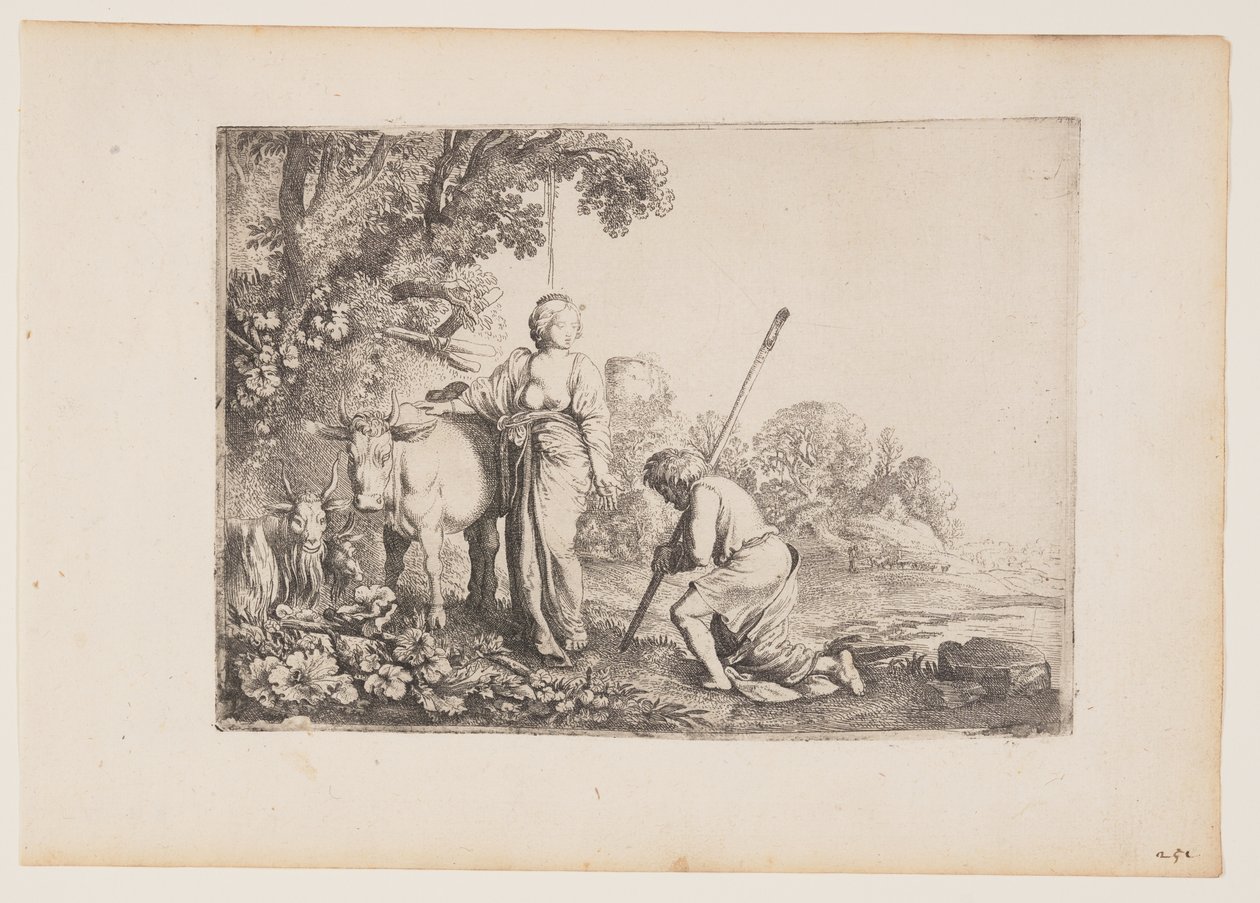 Juno befreit Io, Tafel 1 aus Die Geschichte von Merkur und Argus von Moses van Uyttenbroeck