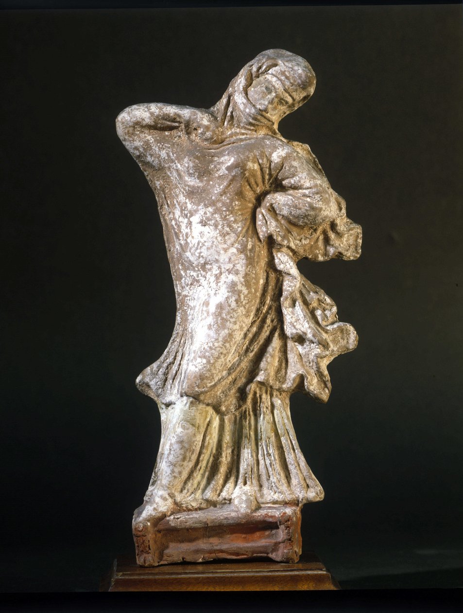 Mykenische Zivilisation: Verschleierte Tänzerin von Tanagra, 3. Jahrhundert v. Chr., Museo della Scala, Mailand von Mycenaean Mycenaean