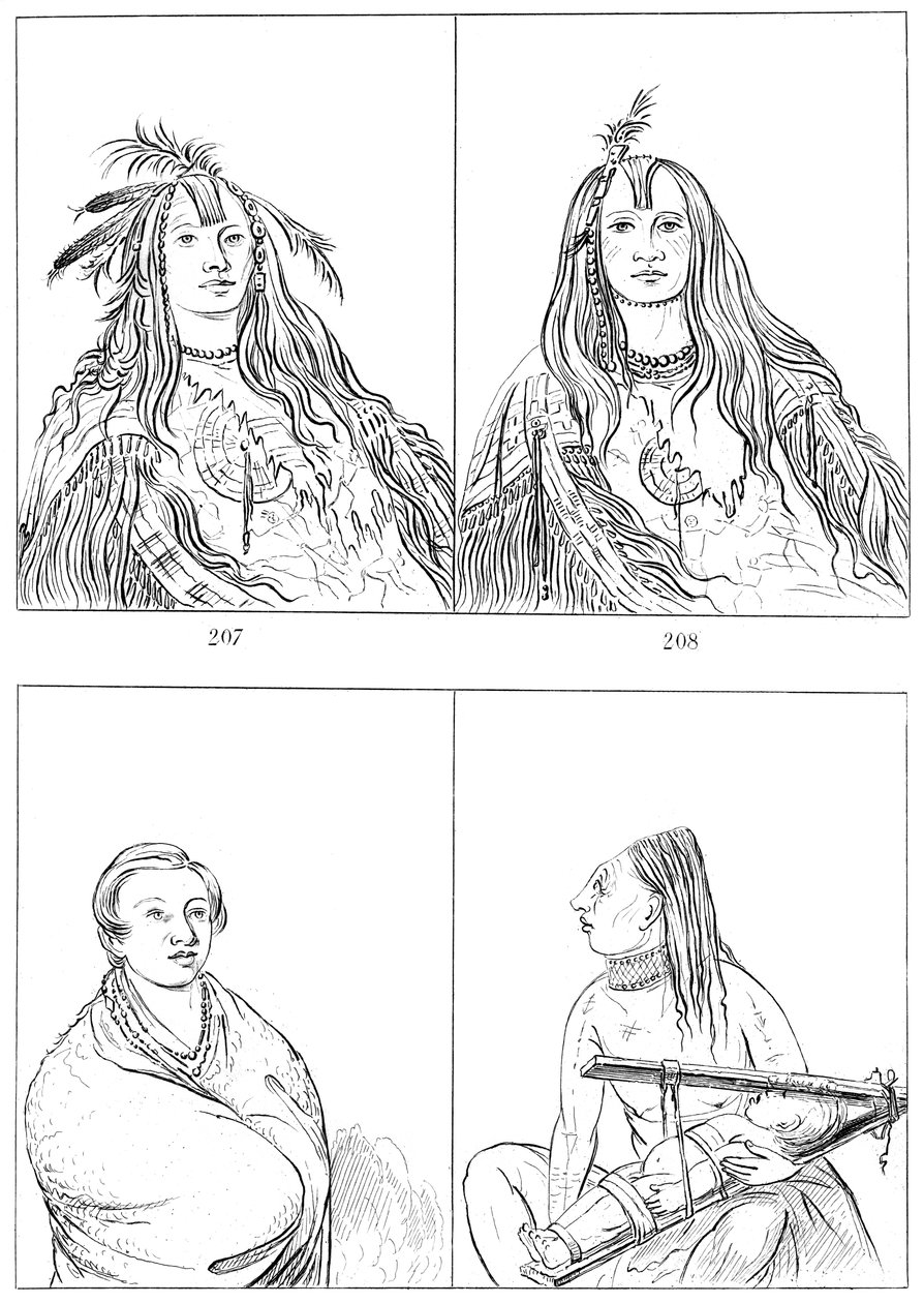 Flatheads, Nez Perces und Chinooks, 1841 von Myers and Co