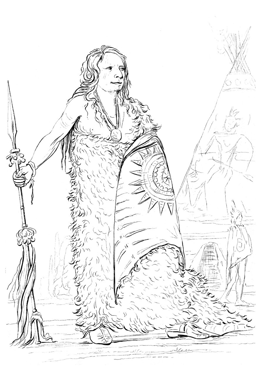 Rauch, Häuptling des Ponca-Stammes von Myers and Co