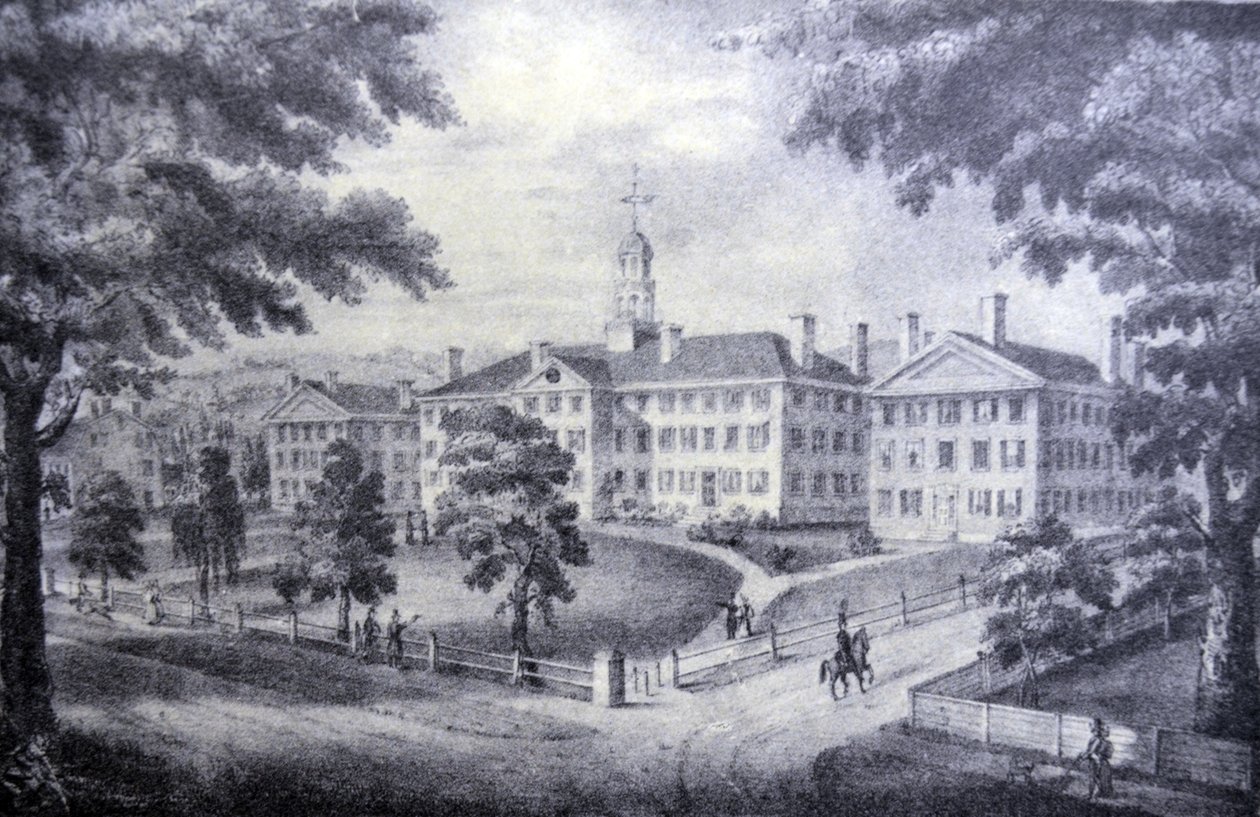 Currier & Ives Illustration 19. Jahrhundert. Dartmouth College von N. and Ives, J.M. Currier