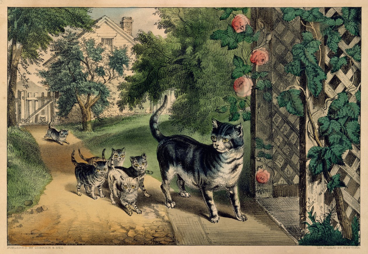 Pussys Rückkehr von Currier and Ives