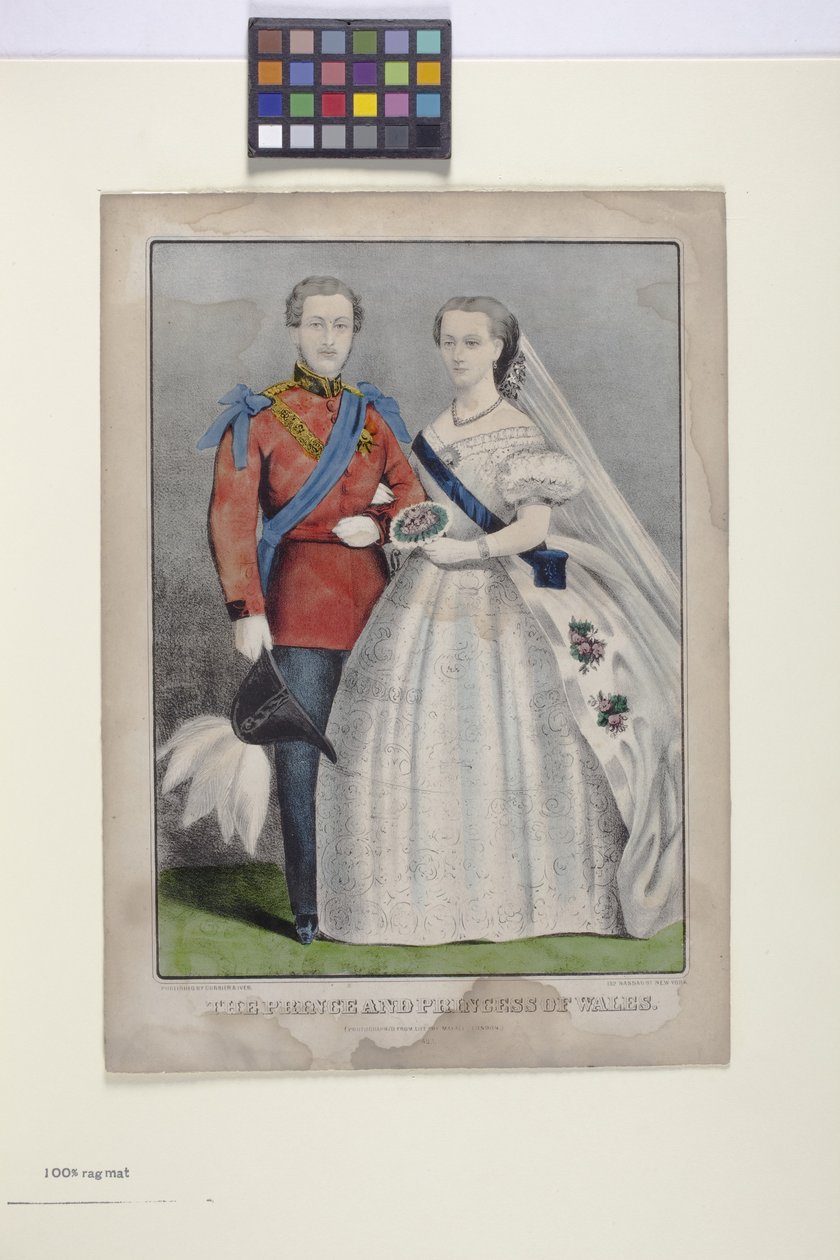 Der Prinz und die Prinzessin von Wales von N. and Ives J.M. (1824 95) Currier