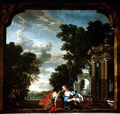 Die fünf Sinne: Geruch von N. and Moucheron I. de Verkolje