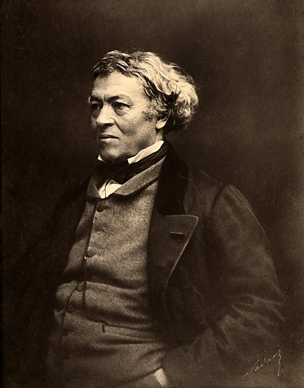 Porträt des französischen Malers Jean Baptiste Camille Corot von Nadar