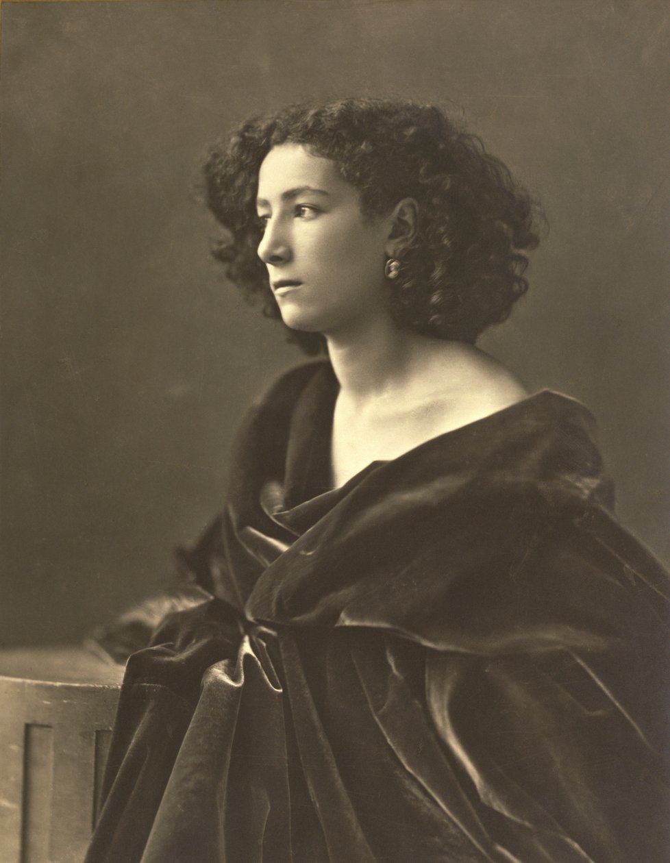 Sarah Bernhardt (1844-1924) französische Schauspielerin, Foto von Gaspard-Felix Tournachon alias Nadar von Nadar