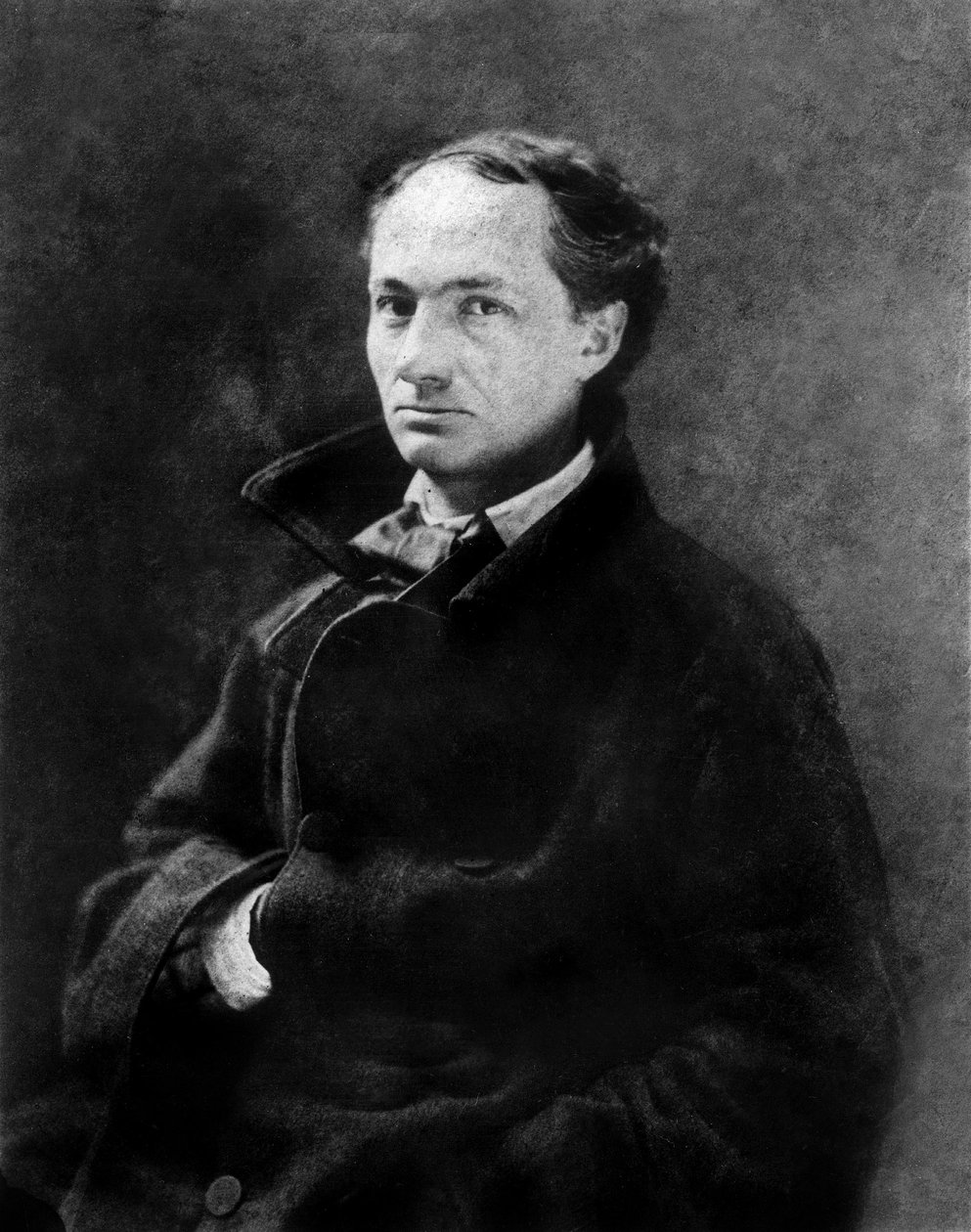 Französischer Dichter Charles Baudelaire (1821-1867) jung, um 1850, Foto von Gaspard Felix Tournachon alias Felix Nadar (1820-1910), Sammlung BNF von Nadar