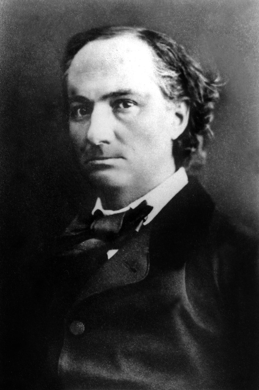 Französischer Dichter Charles Baudelaire (1821-1867), fotografiert von Nadar im 19. Jahrhundert von Nadar