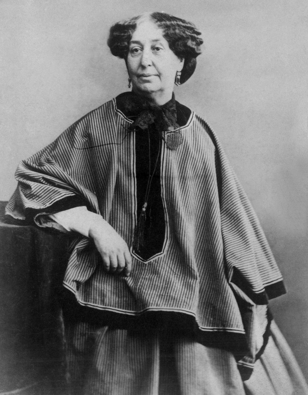 Französische Schriftstellerin George Sand (1804-1876), Foto von Nadar 1864 von Nadar