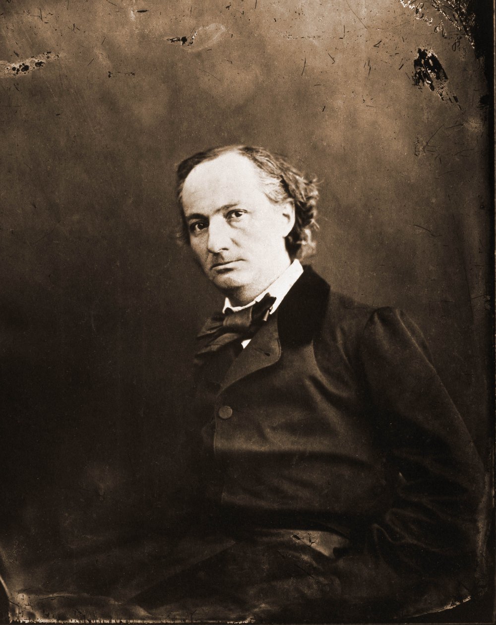 Porträt von Charles Baudelaire, Schriftsteller 1821-1867 (Foto) von Nadar