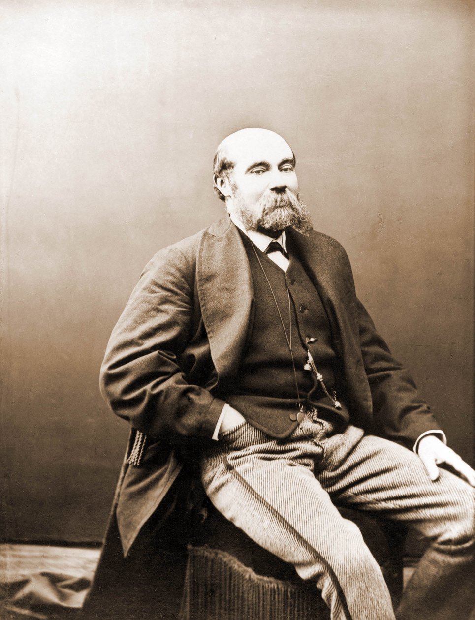 Porträt von Paul Féval, Feuilletonist aus der Zeit von Gaboriau und Ponson du Terrail 1817-1887 (Foto) von Nadar