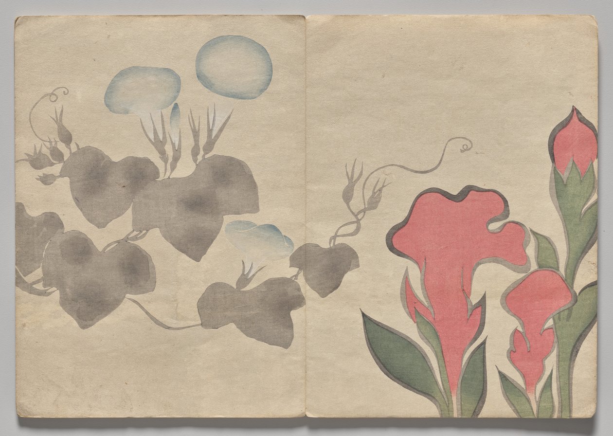 Szene aus dem Kōrin Bilderbuch (Band 1) von Nakamura Hochu