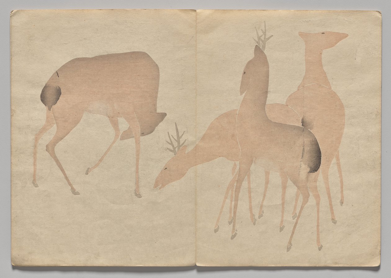 Szene aus dem Kōrin Bilderbuch (Band 1) von Nakamura Hochu