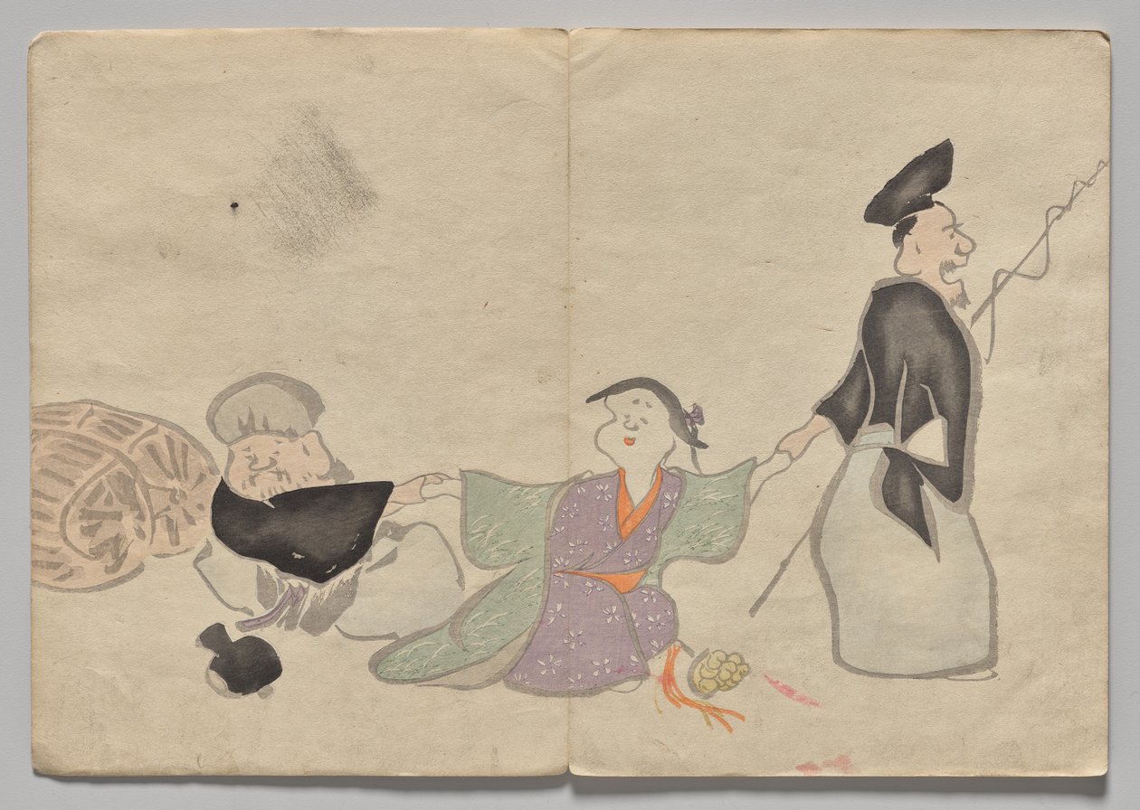Szene aus dem Kōrin Bilderbuch (Band 1) von Nakamura Hochu