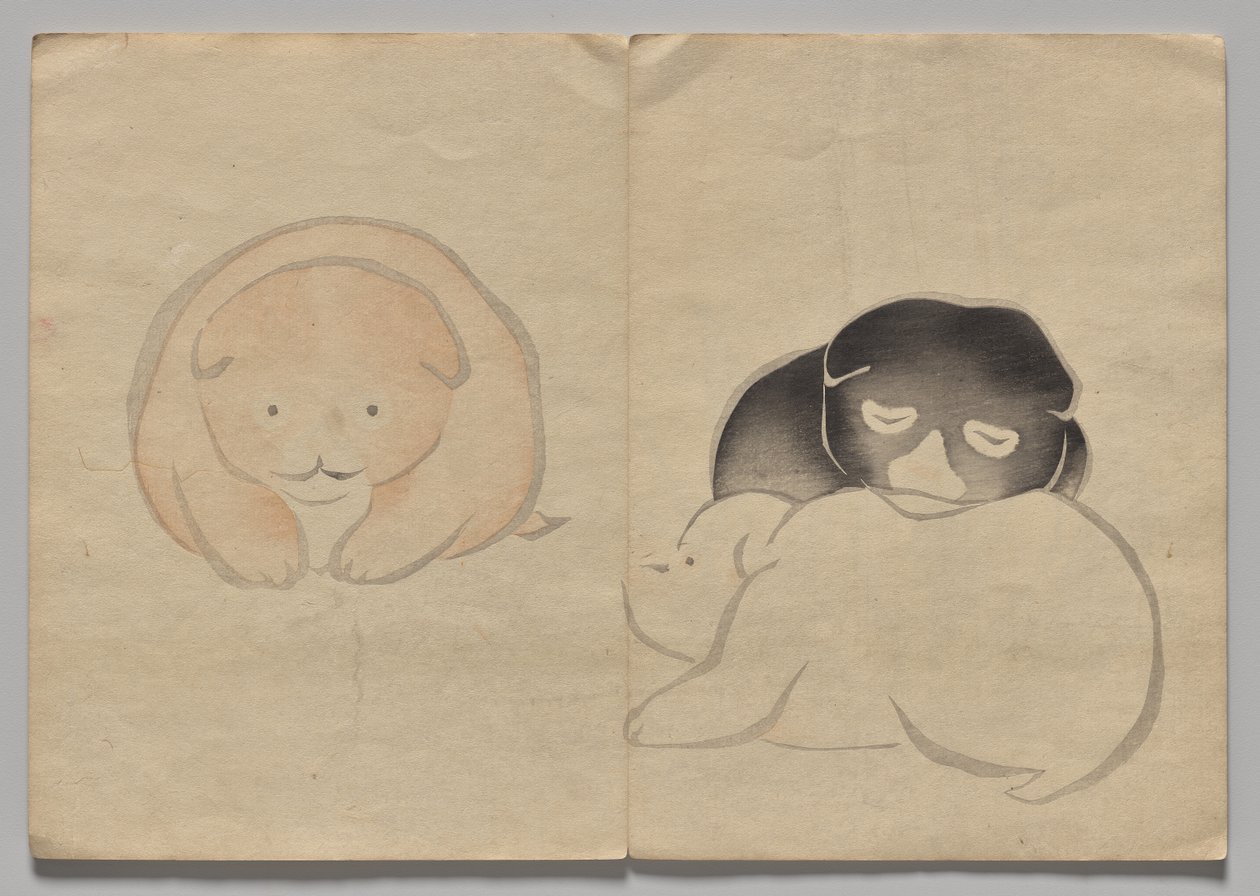 Szene aus dem Kōrin Bilderbuch (Band 2) von Nakamura Hochu