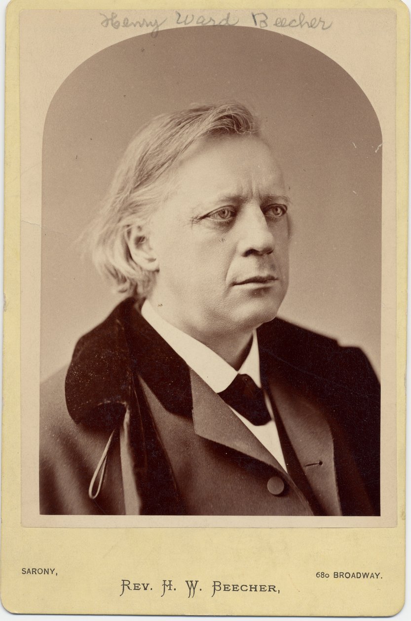 Henry Ward Beecher, amerikanischer Geistlicher und Sozialreformer von Napoleon Sarony
