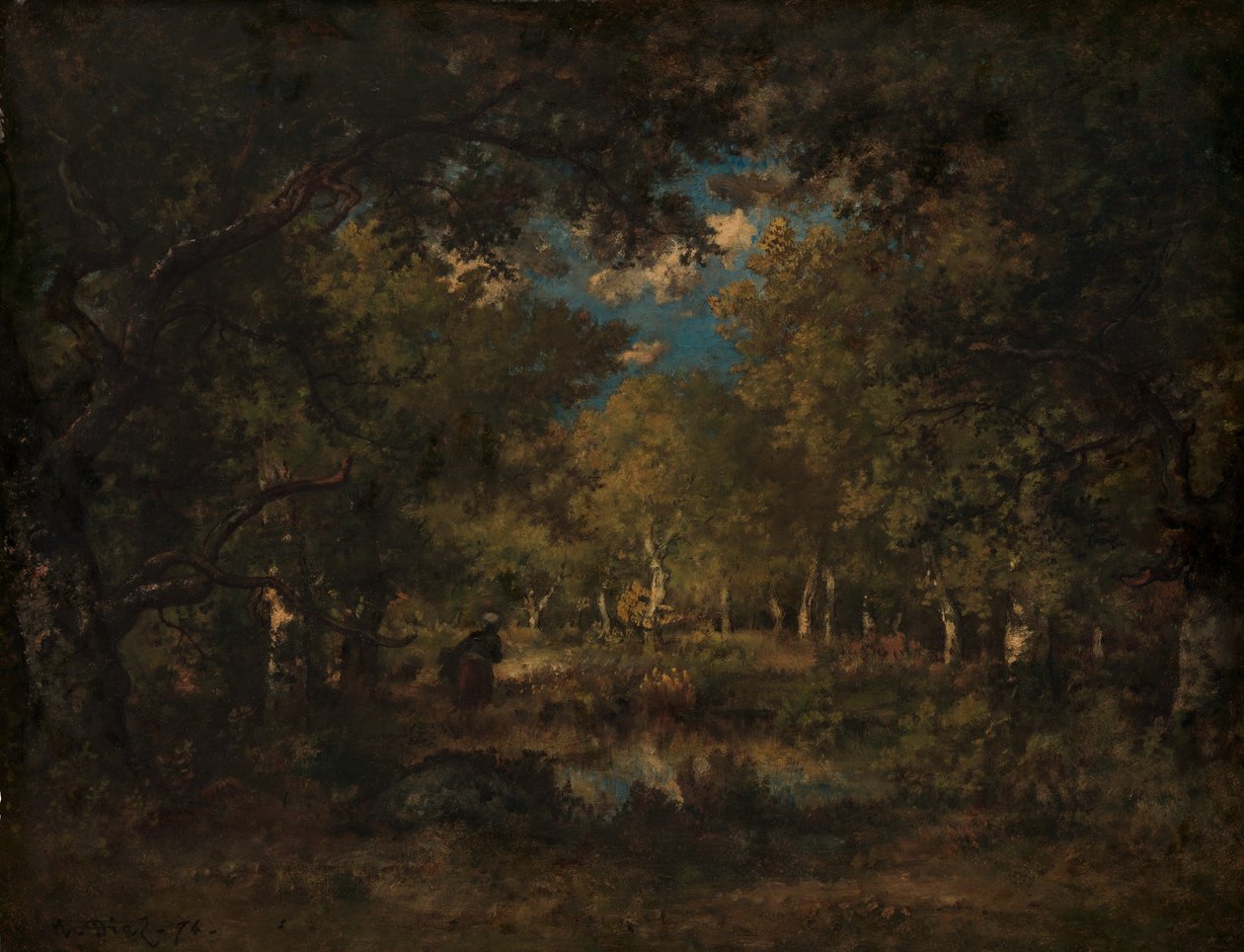 Der Wald von Fontainebleau von Narcisse Virgile Diaz de la Peña